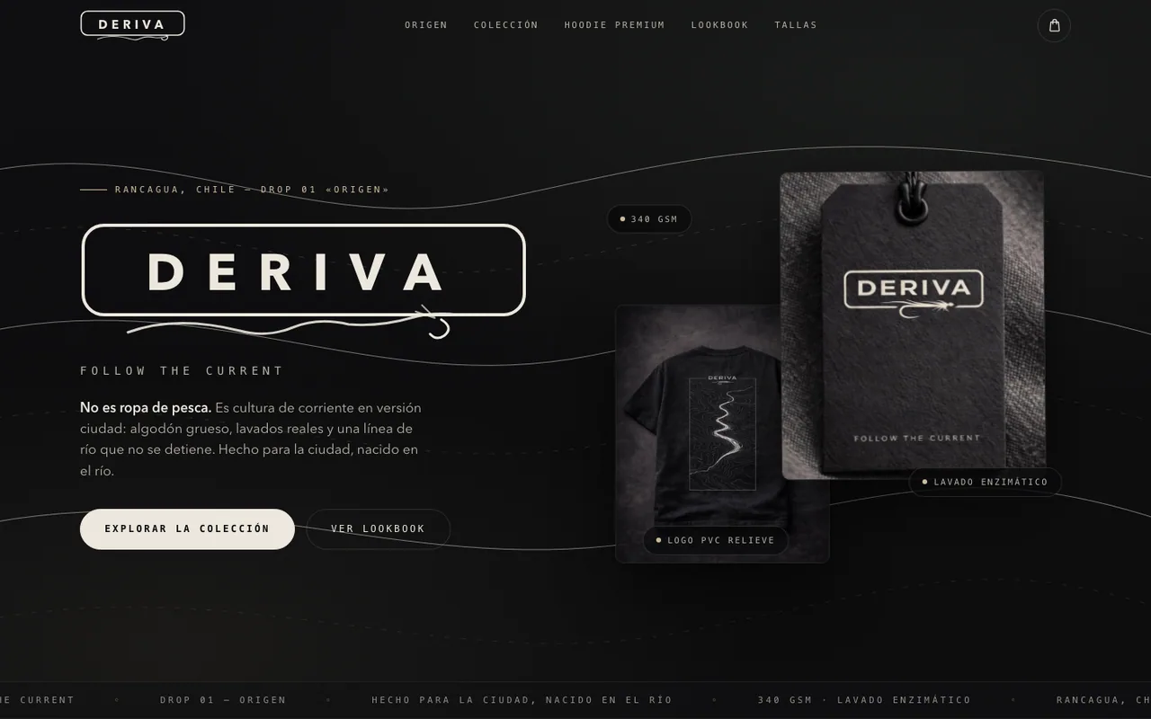 Captura del proyecto DERIVA
